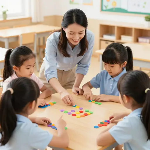 老师让我们用英语从一数到一百。