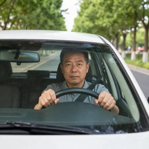 他是一个非常谨慎的司机。