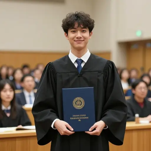 经过多年的学习，他终于获得了博士学位。