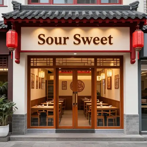“酸甜”，顾名思义，最初是一家中餐馆。