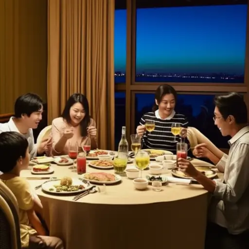 我们先吃晚饭，之后去看电影。