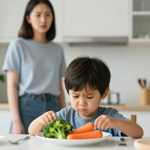 孩子们常常会抗拒吃某些食物，比如蔬菜。