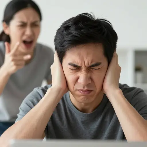 他不断的争吵让我很烦。