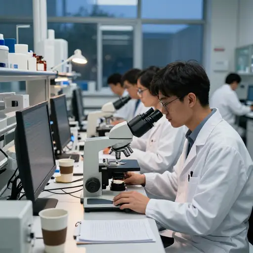 站在重大科学突破的门槛上，研究人员夜以继日地工作。
