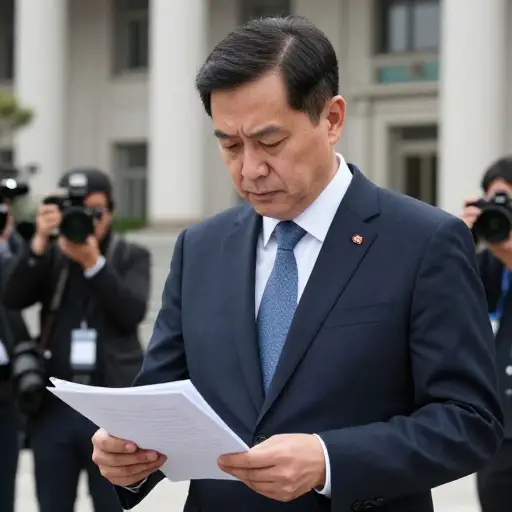 丑闻之后，首相辞职了。