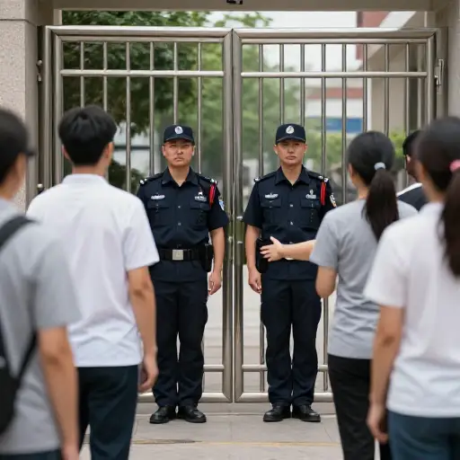 他们不会让我们通过大门。