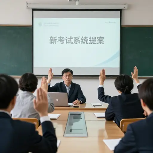 这项新的考试系统提案遭到了教师们的强烈反对。