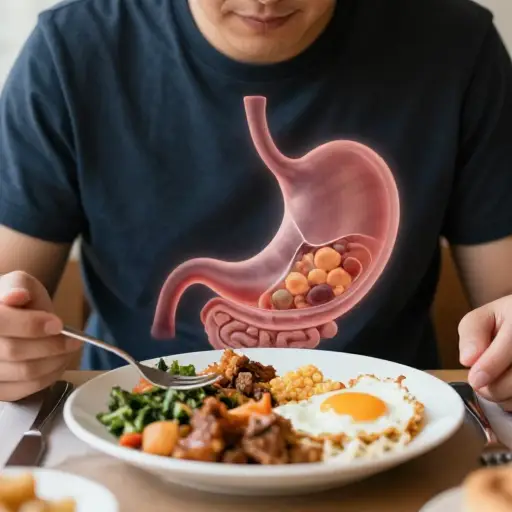 你的胃帮助你消化吃下的食物。