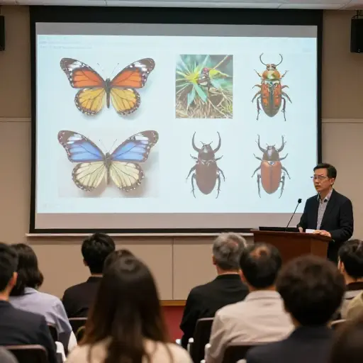 下一位演讲者将就濒危昆虫进行讲座。