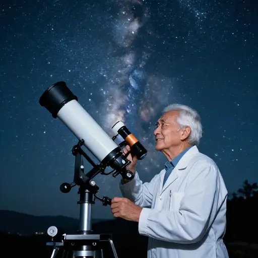 他对天文学毕生的热爱引领他成为了一位著名的科学家。