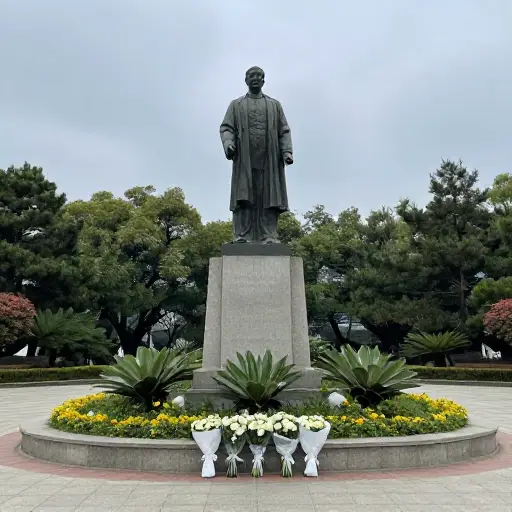 这座雕像被建立作为战争中逝者的纪念。