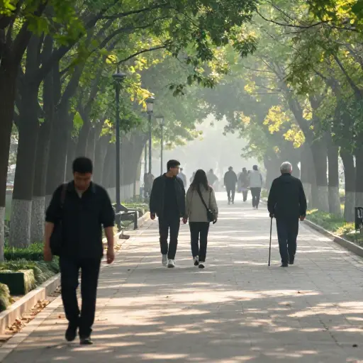 每天散步是一种有益健康的好习惯。