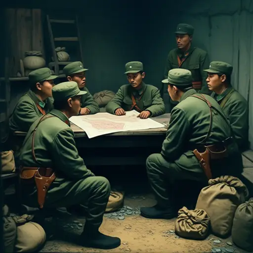 由于长期拖欠工资，士兵们开始策划一场兵变。
