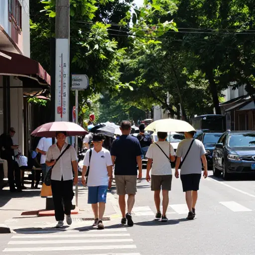 预计明天的温度将超过35度。