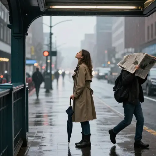 如果明天下雨，我会带伞。
