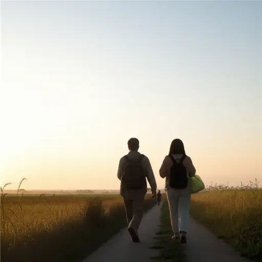 我们在破晓时分离开了。