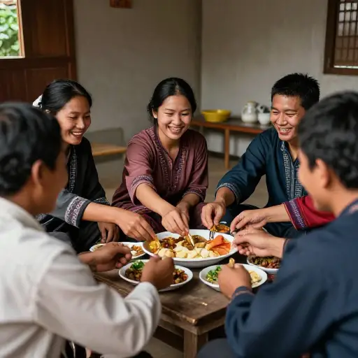 在许多传统环境中，人们用手直接处理食物。
