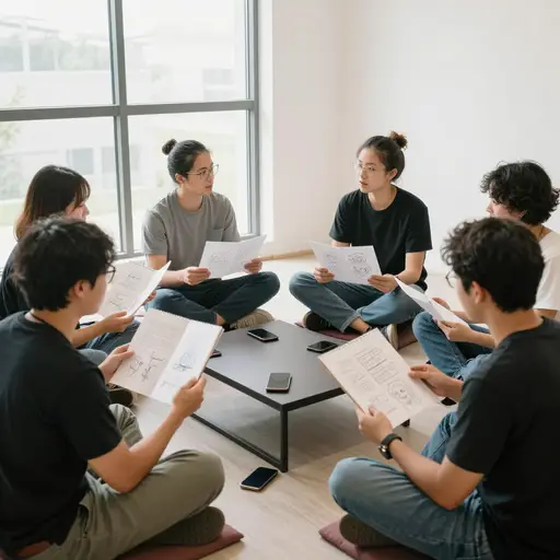 工作室里有一条心照不宣的规矩：点评期间任何人不得使用手机。