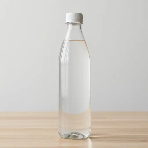 瓶子里只剩一点点水了。