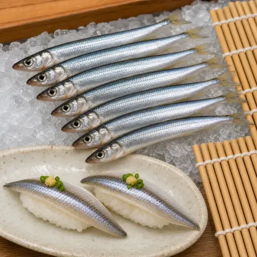 这种银色的小鱼是制作寿司的好材料。