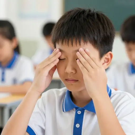 我每天做眼保健操来保护视力。