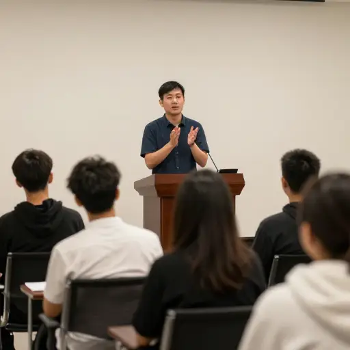 他发表了真挚的感谢演讲。