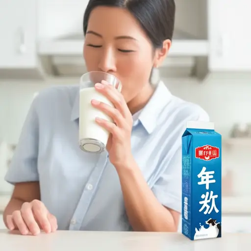 我每天喝一升牛奶。
