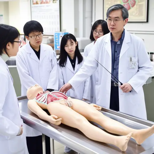 他在医学院教授解剖学课程。