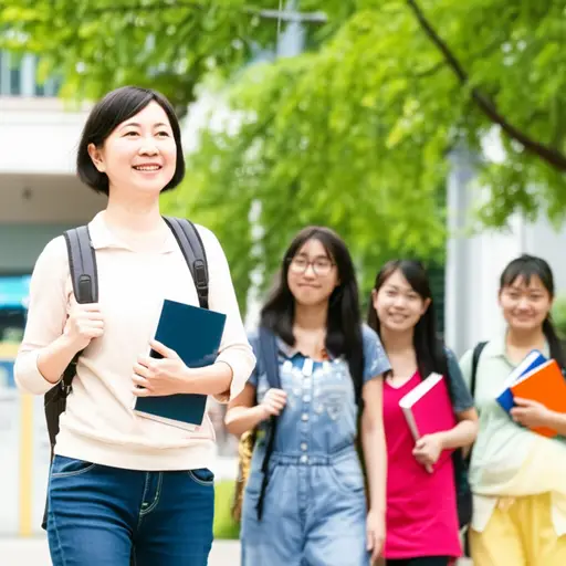她的三个女儿都在大学读书。