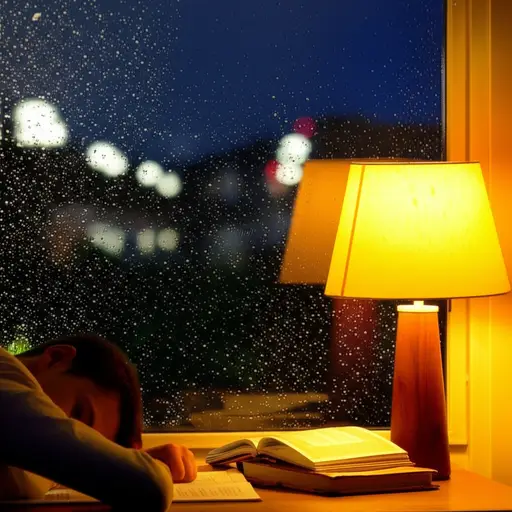 雨滴敲打窗户的节奏声让我昏昏欲睡。