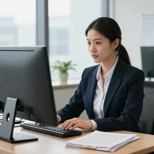 她总是努力履行她在工作中的职责。