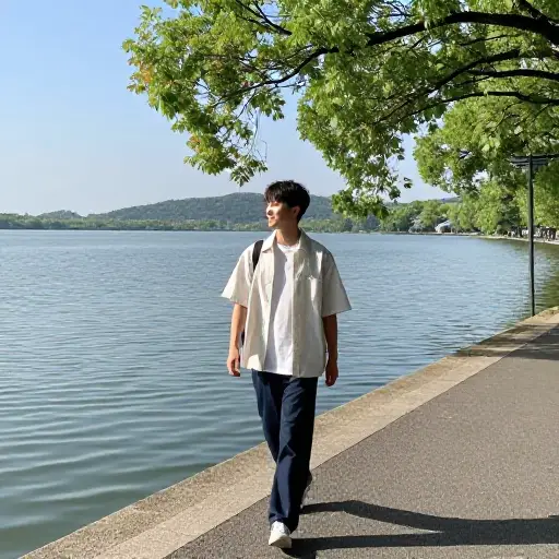 如果你有心情绕湖散步，那就去吧。