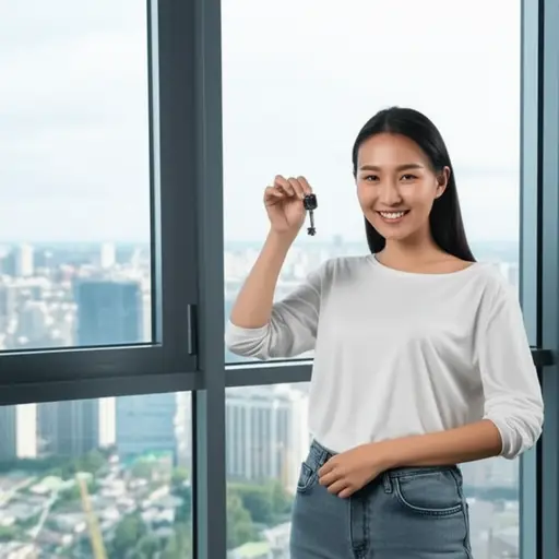 她在这座城市里拥有一套公寓。