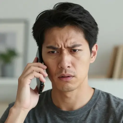 我能听出他声音中的恐慌。