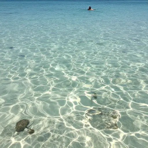 浅海的水非常清澈，非常适合浮潜。
