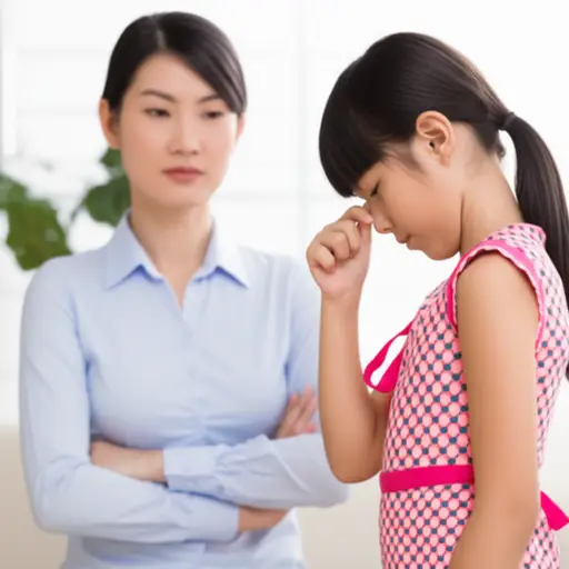 他残酷的批评让小女孩哭了起来。