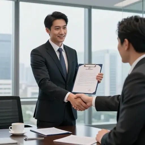 他在律师事务所从助理晋升为高级合伙人。