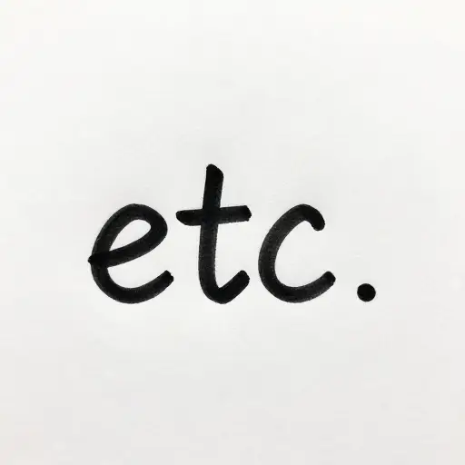 像"etc."这样的缩写通常包含一个句号。