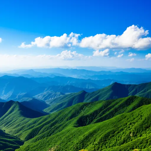 山里的空气非常纯净，没有任何污染。