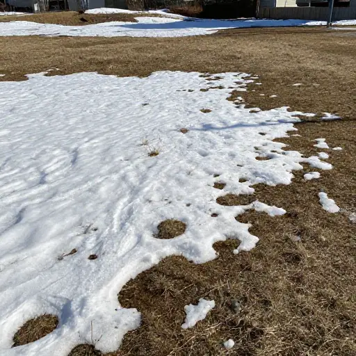 雪通常在三月中旬融化。