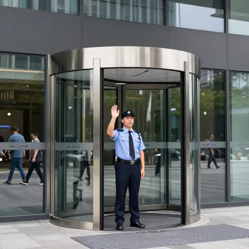 不允许他们进入大楼。