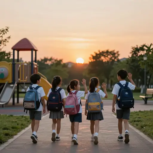 该回家了，孩子们。