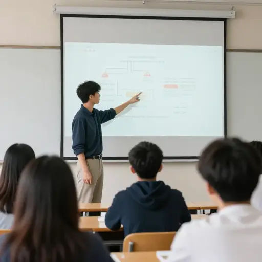 我们向全班展示了最新的项目。