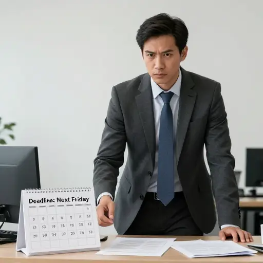 截止日期仍是下周五。就像我说过的，不会再延期了。