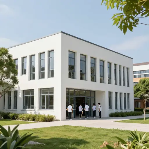 学校用这笔捐款建造了一座新图书馆。