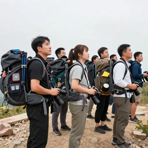我们带着所有的相机、镜头、旅行小工具和设备出发了。