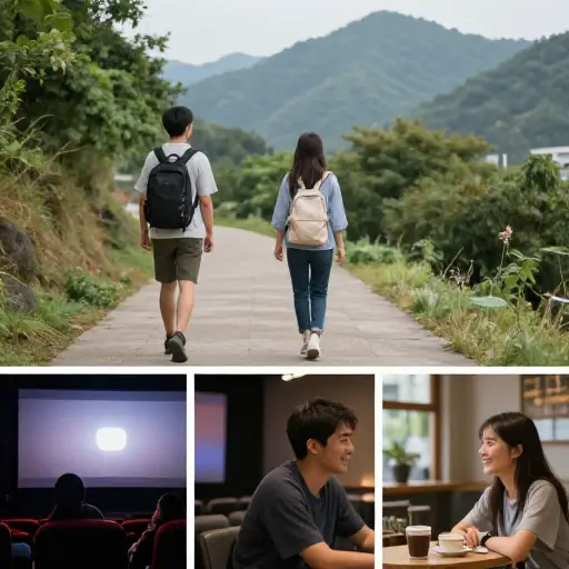 我们可以去徒步、看电影，或者任何你喜欢的事。