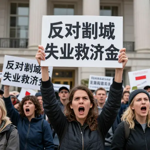 对政府减少失业救济金的提议有愤怒的反应。