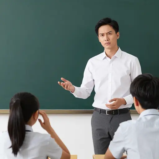 他是个好老师，但对学习慢的学生没什么耐心。