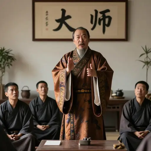 那位自称的大师原来完全是个骗子。